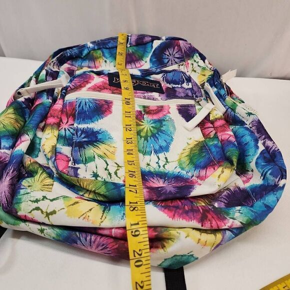 Jansport 5 Compartments Tie Dye Big Backpack Back to school - Picture 4 of 12